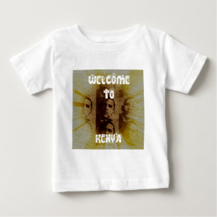 Camiseta Para Bebê Bem-vindo ao Quênia