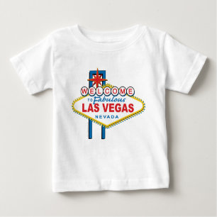 Camiseta Para Bebê Bem-vindo ao Sinal de Las Vegas
