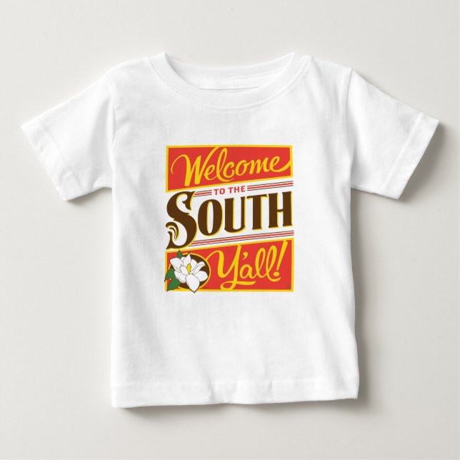 Camiseta Para Bebê Bem-Vindo Ao Sul De Vocês (Frente)
