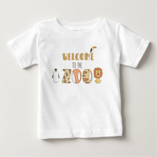Camiseta Para Bebê Bem-Vindo Ao Zoo T-Shirt