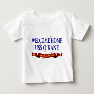 Camiseta Para Bebê Bem-vindo USS Domésticos O'Kane