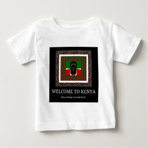 Camiseta Para Bebê Bem-vindos ao Quênia Mágico: Hakuna Matata