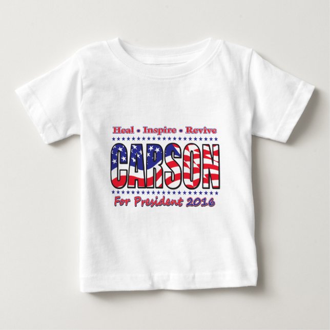 Camiseta Para Bebê Ben Carson (Frente)