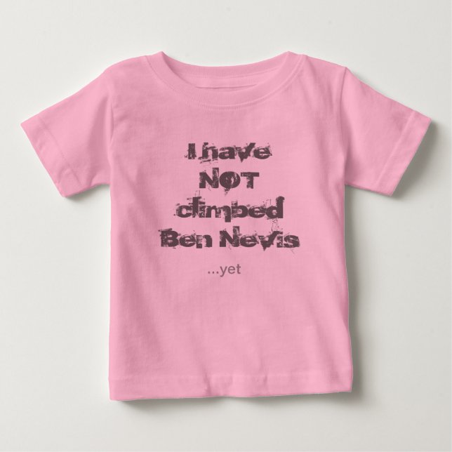 Camiseta Para Bebê Ben Nevis 1 roupa de bebê (Frente)