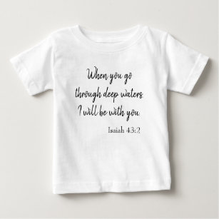 Camiseta Para Bebê Bênçãos para a escritura da fé do bebê