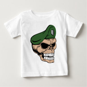 Camiseta Para Bebê Beret Verde