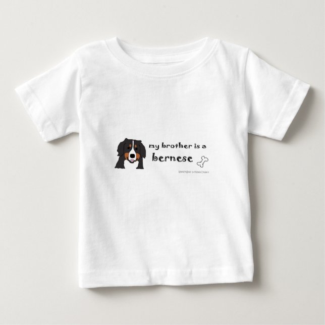 Camiseta Para Bebê bernês (Frente)