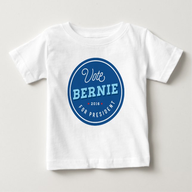 Camiseta Para Bebê Bernie retro (Frente)