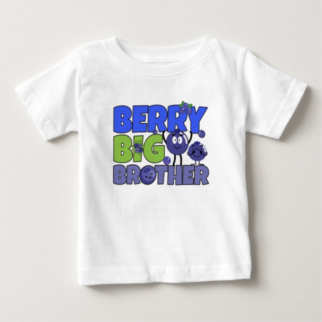Camiseta Para Bebê Berry Big Brother - Toque de mirtilo Sibel (Frente)
