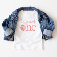 Berry Sweet One Strawberry First Birday Shirt