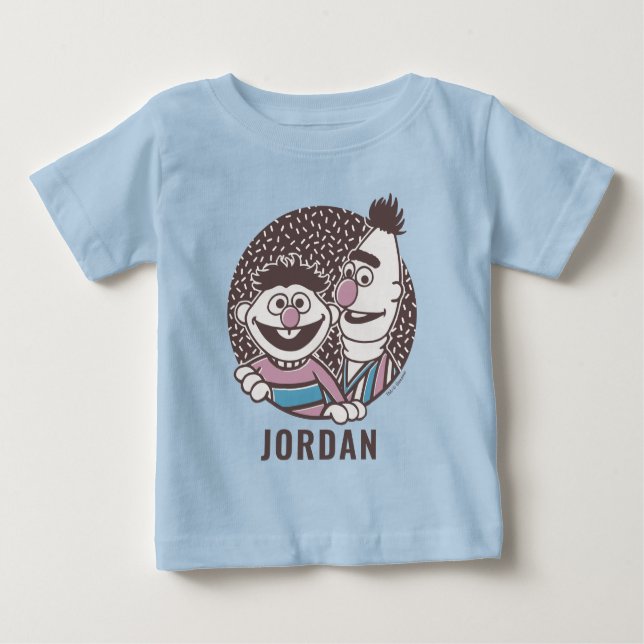 Camiseta Para Bebê Bert & Ernie | Bros (Frente)