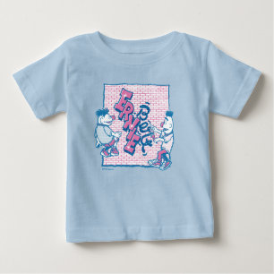 Camiseta Para Bebê Bert & Ernie   Grafite de rua