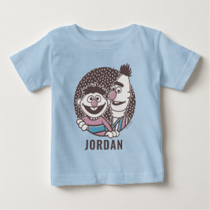 Camiseta Para Bebê Bert & Ernie   Irmãos
