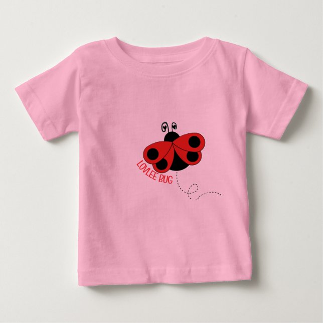 Camiseta Para Bebê besouro adorável (Frente)