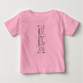 Camiseta Para Bebê Best big sister!