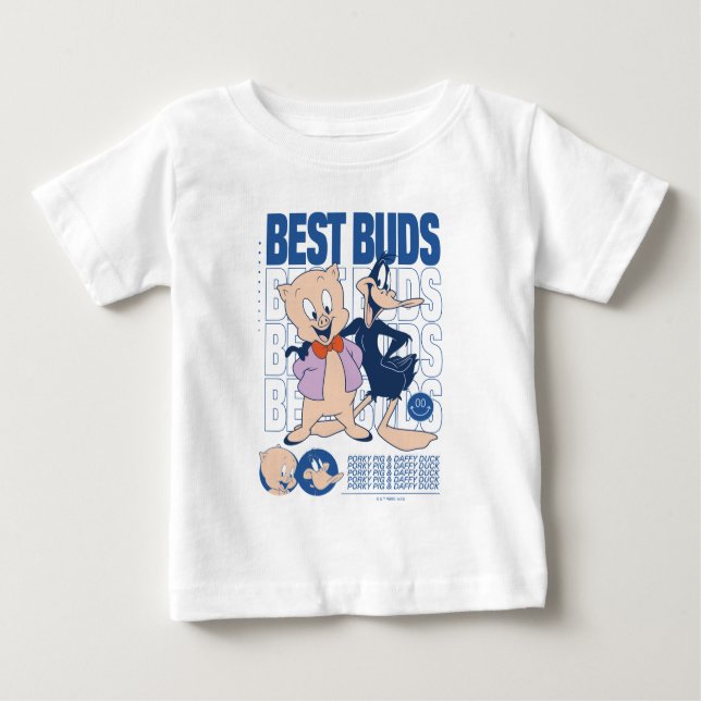 Camiseta Para Bebê Best Buds Porky Pig & DAFFY DUCK™ (Frente)