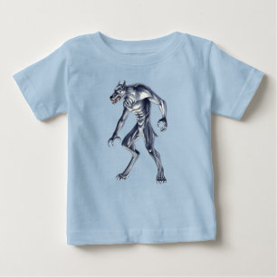 Camiseta Para Bebê Besta Criptid Dogman