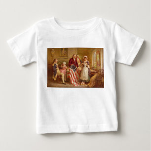 Camiseta Para Bebê Betsy Ross, 1777 (História Americana) (USA Patriot