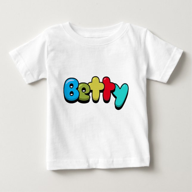 Camiseta Para Bebê Betty (Frente)