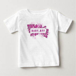 Camiseta Para Bebê bff (rosa-assado)