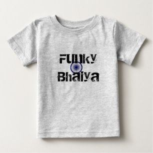 Camiseta Para Bebê Bhaiya Funky