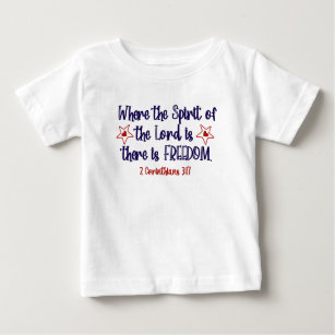 Camiseta Para Bebê Bíblia cristã patriótica Verdade