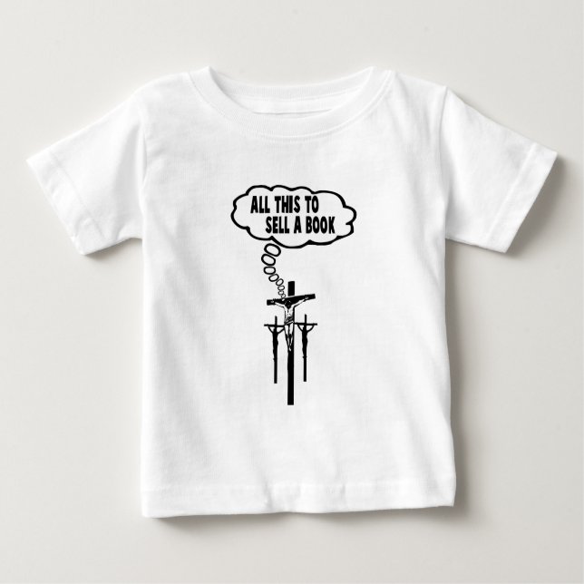 Camiseta Para Bebê Bíblia de Athiest (Frente)