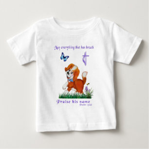 Camiseta Para Bebê Bíblia verso
