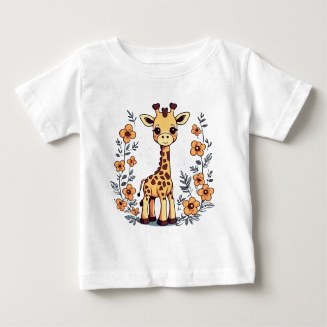 Camiseta Para Bebê Bichinhos bonitos tocando música (Frente)
