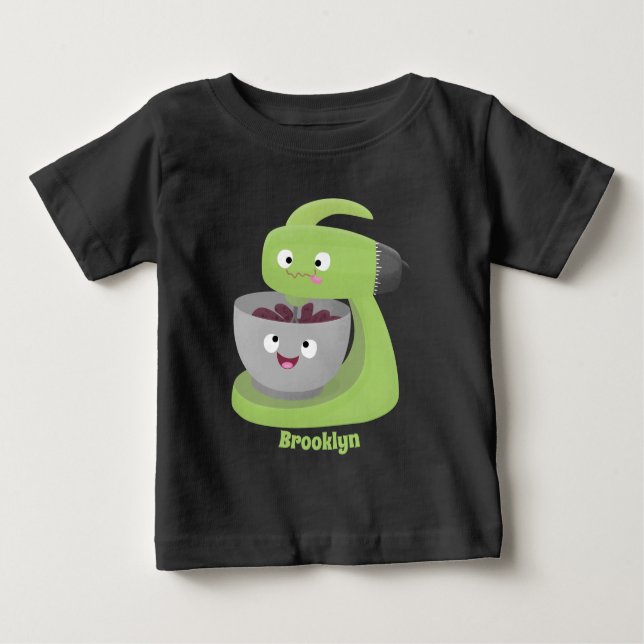 Camiseta Para Bebê Bicho de cozinha de bico (Frente)