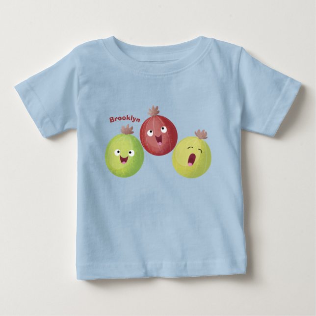 Camiseta Para Bebê Bicho de groselha canta (Frente)