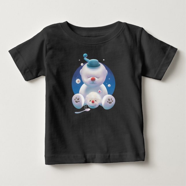 Camiseta Para Bebê Bichon Ice Shaver Dreamland (Frente)