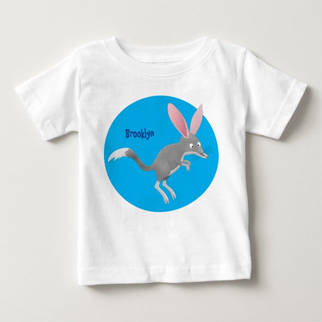 Camiseta Para Bebê Bicicleta australiano feliz e giro (Frente)