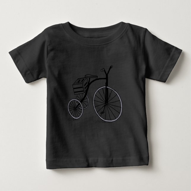Camiseta Para Bebê Bicicleta com 3 rodas (Frente)
