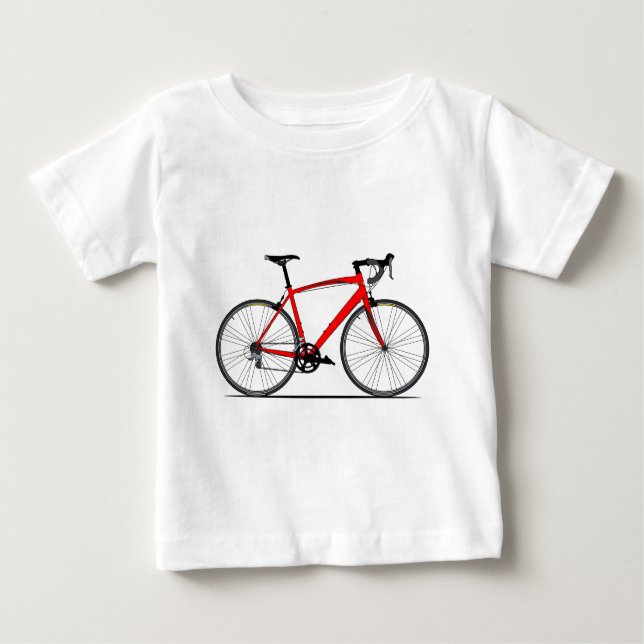 Camiseta Para Bebê Bicicleta da raça (Frente)