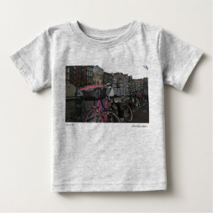 Camiseta Para Bebê Bicicleta de Amsterdão
