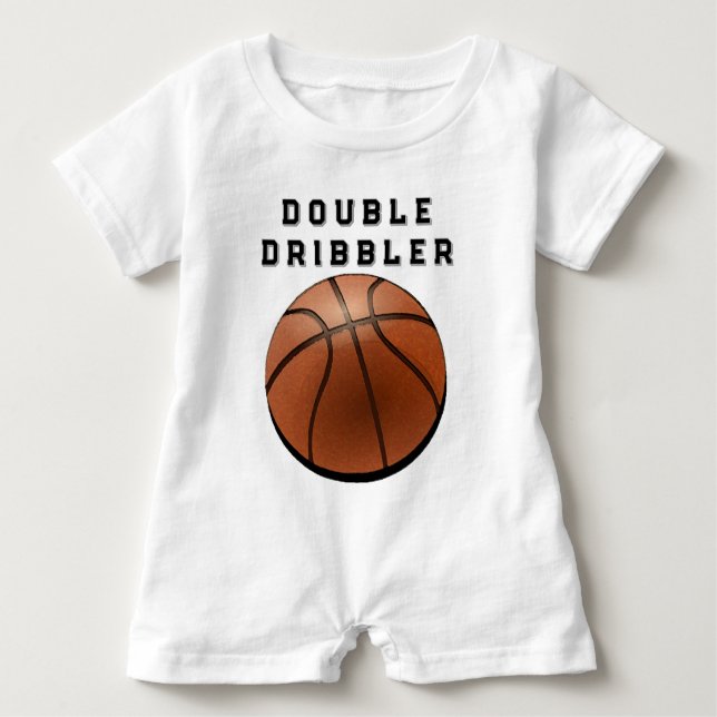 Camiseta Para Bebê Bicicleta de Basquete (Frente)