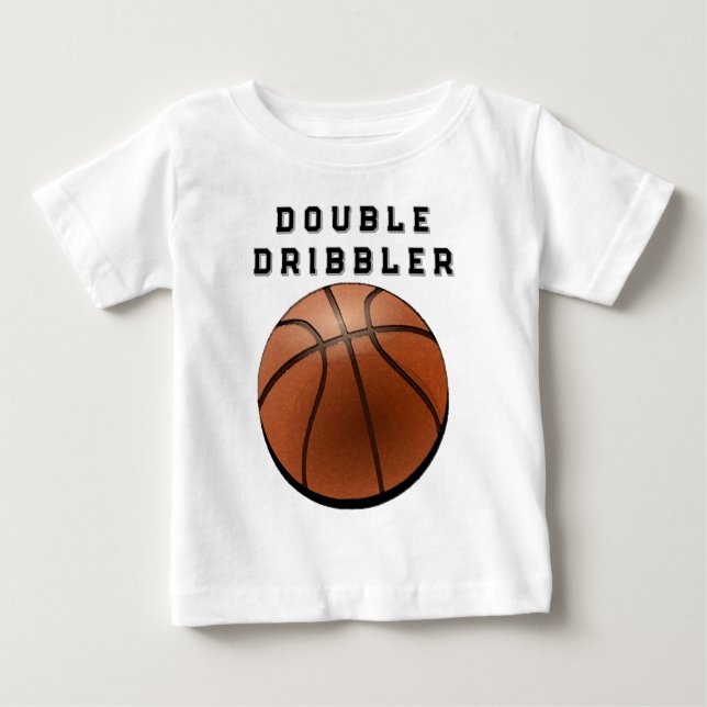 Camiseta Para Bebê Bicicleta de Basquete (Frente)