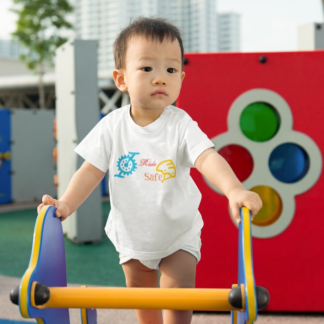 Camiseta Para Bebê Bicicleta de Ensino de Capa de Bicicleta (baby safety and comfort cycling. )