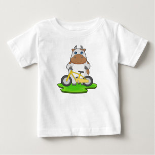 Camiseta Para Bebê Bicicleta de Vaca
