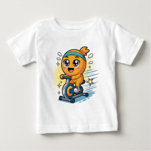 Camiseta Para Bebê Bicicleta Ergométrica de Exercícios de Ciclismo La