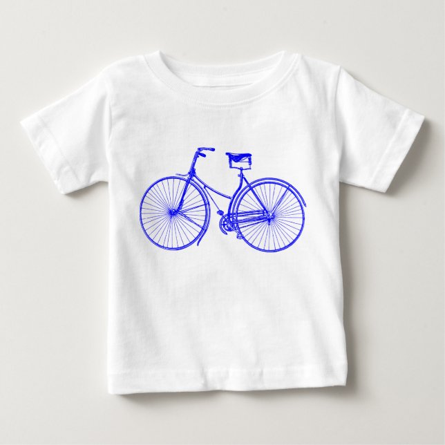 Camiseta Para Bebê Bicicleta Vintage (Frente)