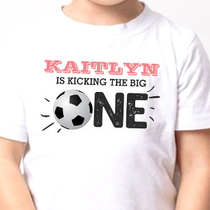 Camiseta Para Bebê Bicking O Grande   primeiro aniversario de futebol