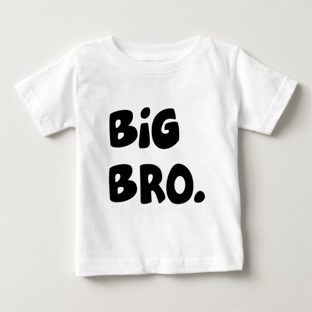 Camiseta Para Bebê Big Bro (Frente)