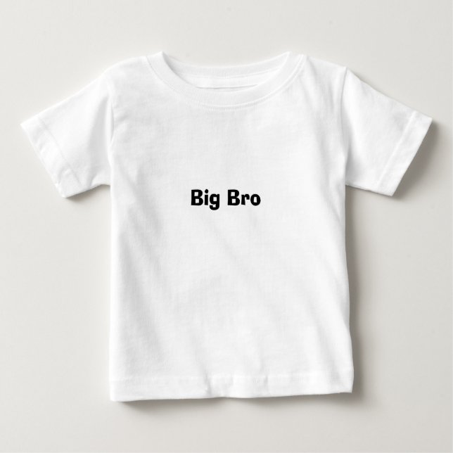 Camiseta Para Bebê Big Bro (Frente)