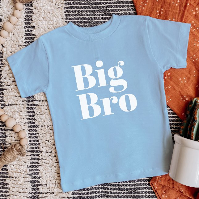 Camiseta Para Bebê Big Bro | Família Irmão Correspondente (Criador carregado)