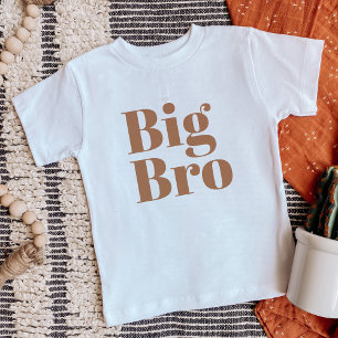 Camiseta Para Bebê Big Bro   Família Irmão Correspondente à Feira