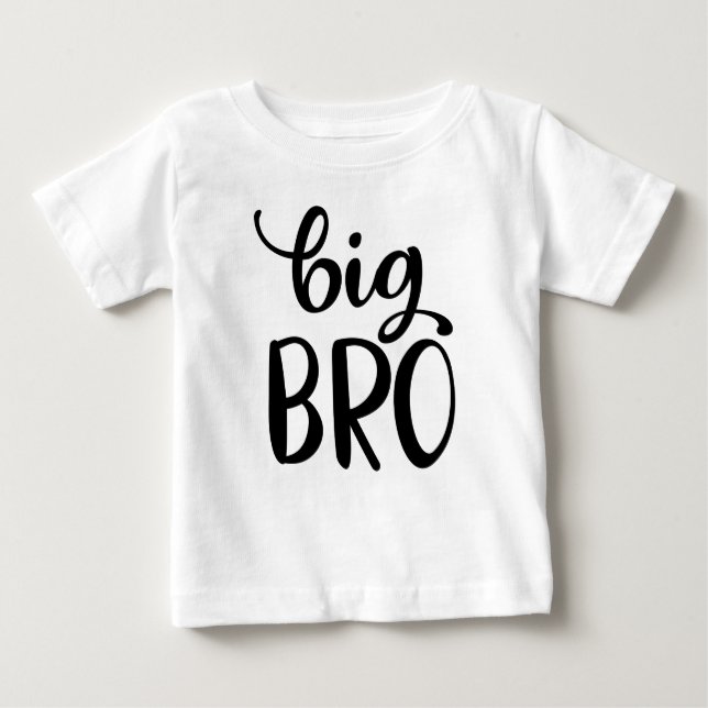 Camiseta Para Bebê Big Bro T-Shirt Big Brother (Frente)