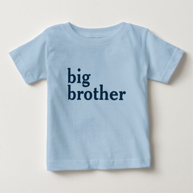 Camiseta Para Bebê Big Brother Baby T-Shirt (Frente)
