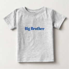 Camiseta Para Bebê Big Brother blue grey cute